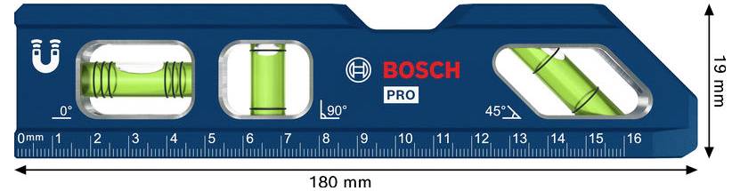 Bosch Professional 1600A03AA8 1600A03AA8 Torpedo-waterpas 180 mm-3