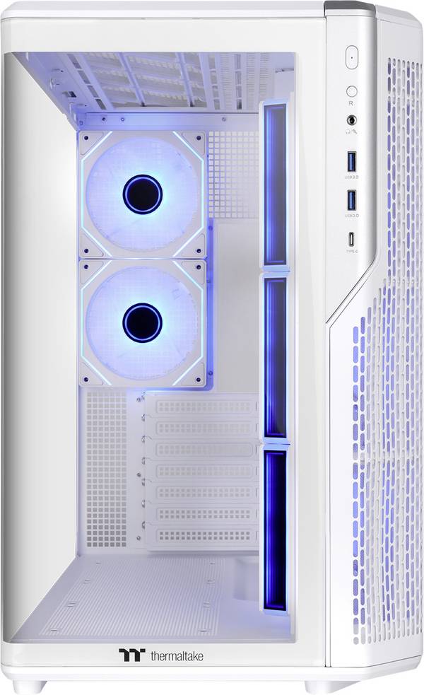 Thermaltake View 590 TG ARGB Snow White Midi-tower PC-behuizing  Wit Zijvenster, Geïntegreerde verlichting