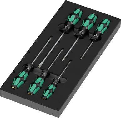 Wera 9718 Serie 300 Schroevendraaierset Elektronica, Werkplaats  Pozidriv, Plat