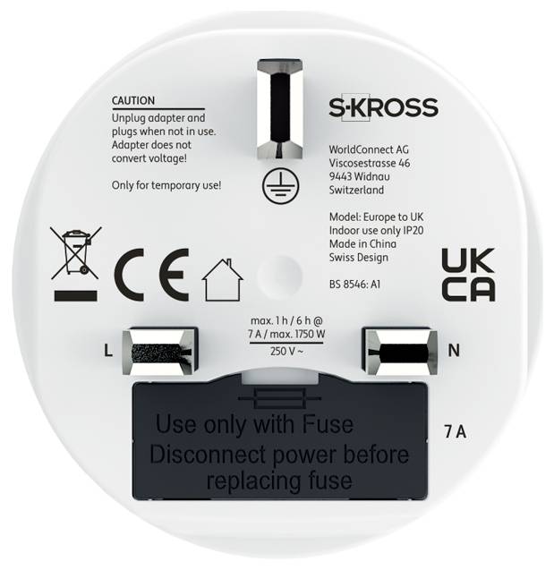 Skross 1.500230C-X2 Reisstekker-1