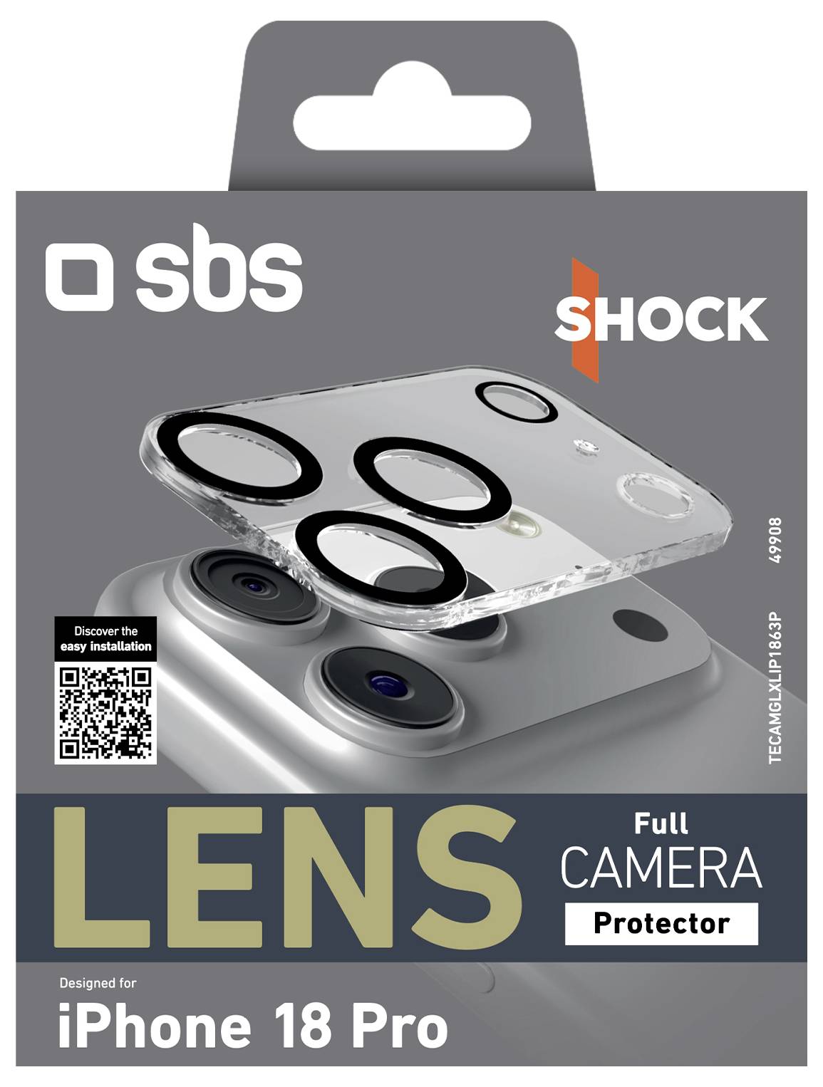 sbs mobile TECAMGLXLIP1863P Cameraprotector (glas) Apple IPhone 18 Pro 1 stuk(s)-1