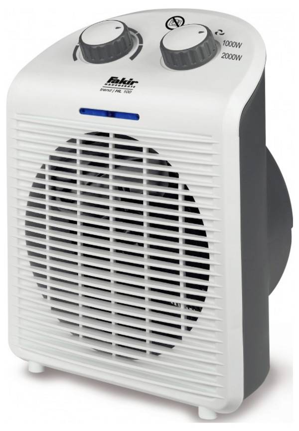 Fakir trend HL 100 Ventilatorkachel Grijs, Wit