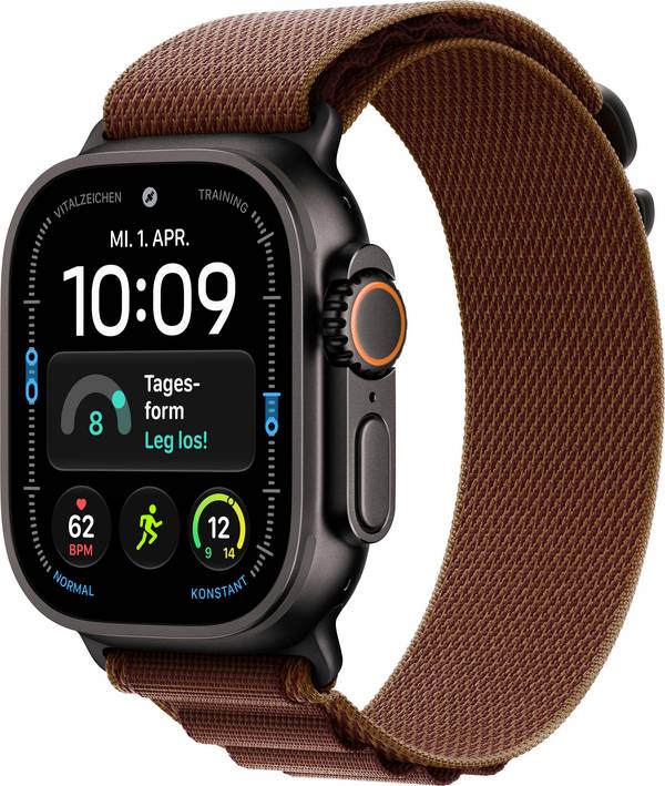 Apple Watch Ultra 4 GPS + Cellular 49 mm Titanium kast Alpine Loop Bourgondië L