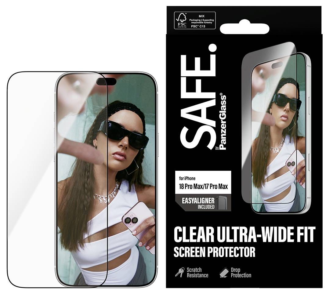 PanzerGlass SA14996 Screenprotector (glas) Apple IPhone 18 Pro Max, iPhone 17 Pro Max 1 stuk(s) Krasvast – Photo 2 sur 2