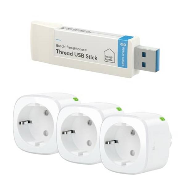 Busch-Jaeger EVE-EEU3TUSB1 2CKA006200A0965 Draadloze schakelaarset