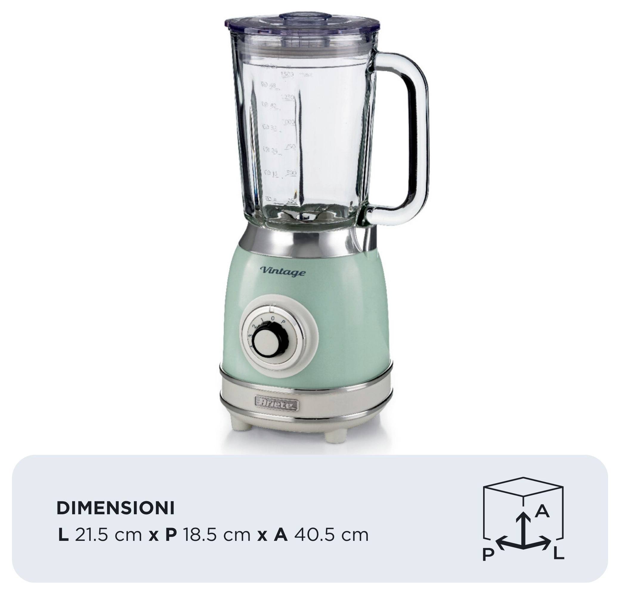 Ariete 00C058304AR0 Blender 1000 W Groen-1