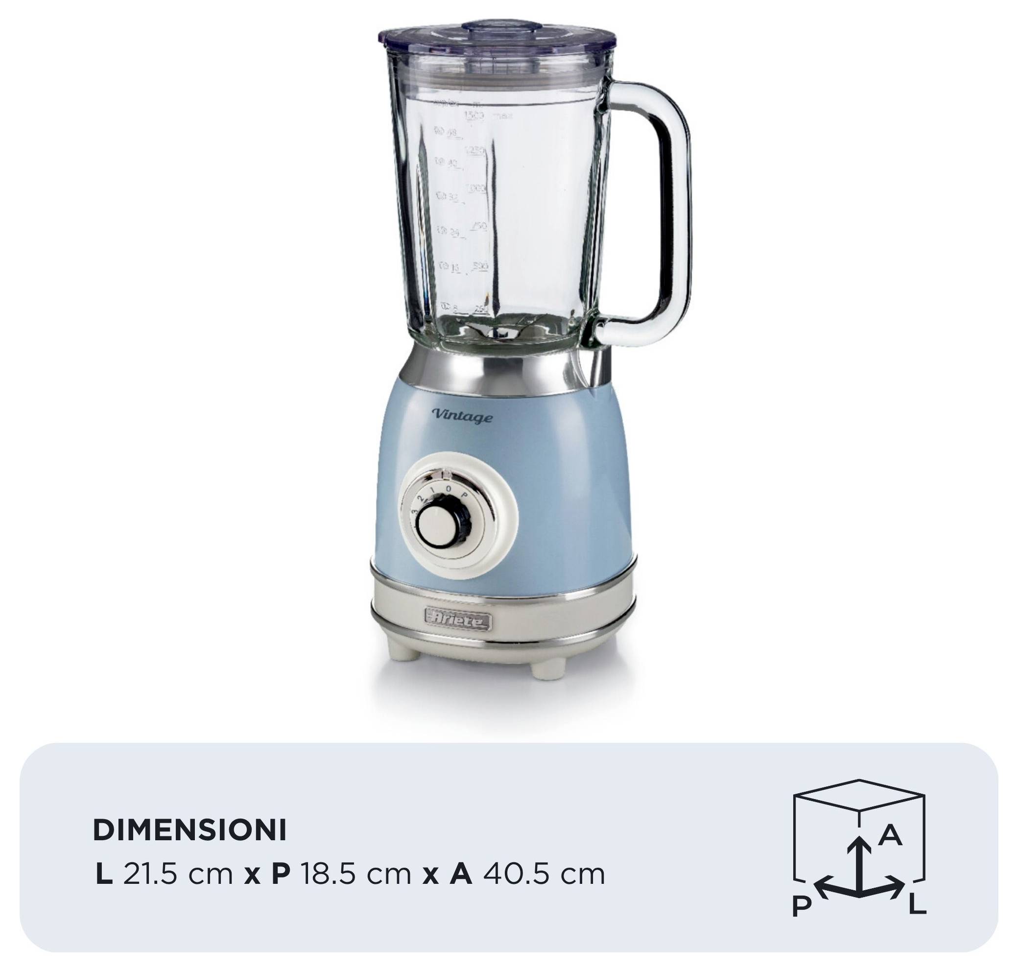 Ariete 00C058305AR0 Blender 1000 W Lichtblauw-1