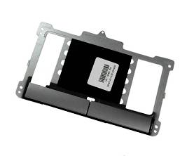 Laptop touchpad module met metalen montageframe en zwart aanraakoppervlak