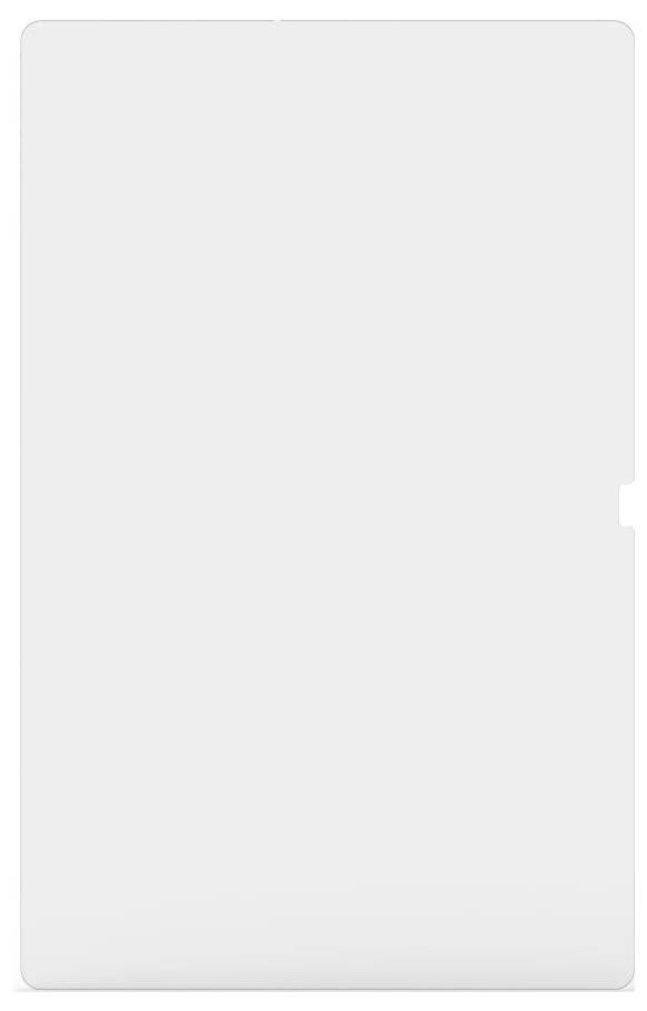 Blanco wit rechthoekig paneel met een kleine inkeping aan de rechterkant, lijkend op een lege kaart of placeholderabak.