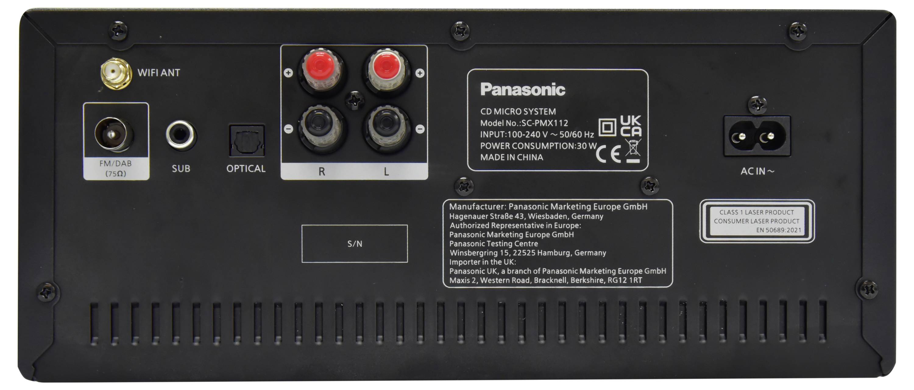 Panasonic SC-PMX112E-K Stereoset CD, DAB+, FM, WiFi, Air-play, USB 2 x 60 W Zwart-4