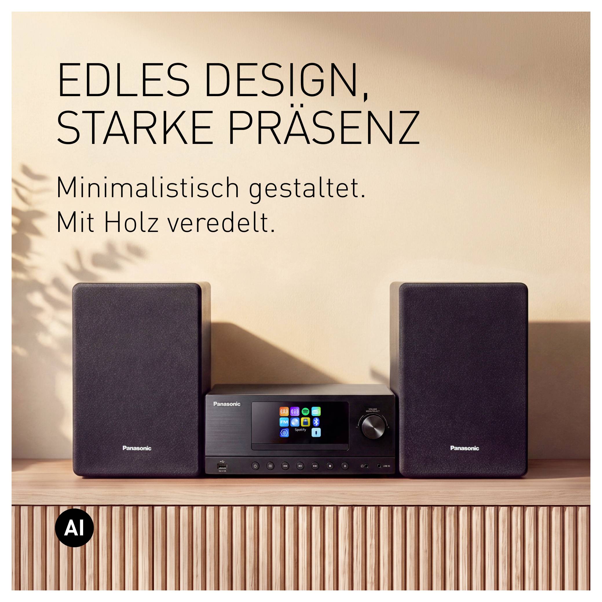 Panasonic SC-PMX112E-K Stereoset CD, DAB+, FM, WiFi, Air-play, USB 2 x 60 W Zwart-9