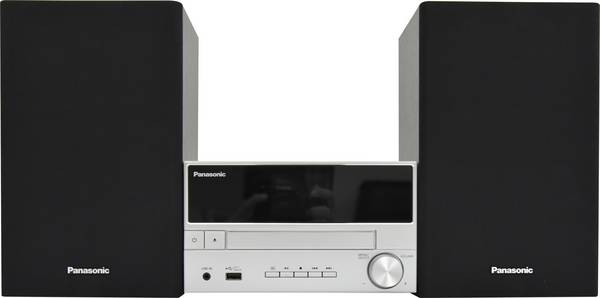 Panasonic SC-PM302E-S Stereoset Bluetooth, CD, USB, DAB+, FM Incl. afstandsbediening 20 W Zilver