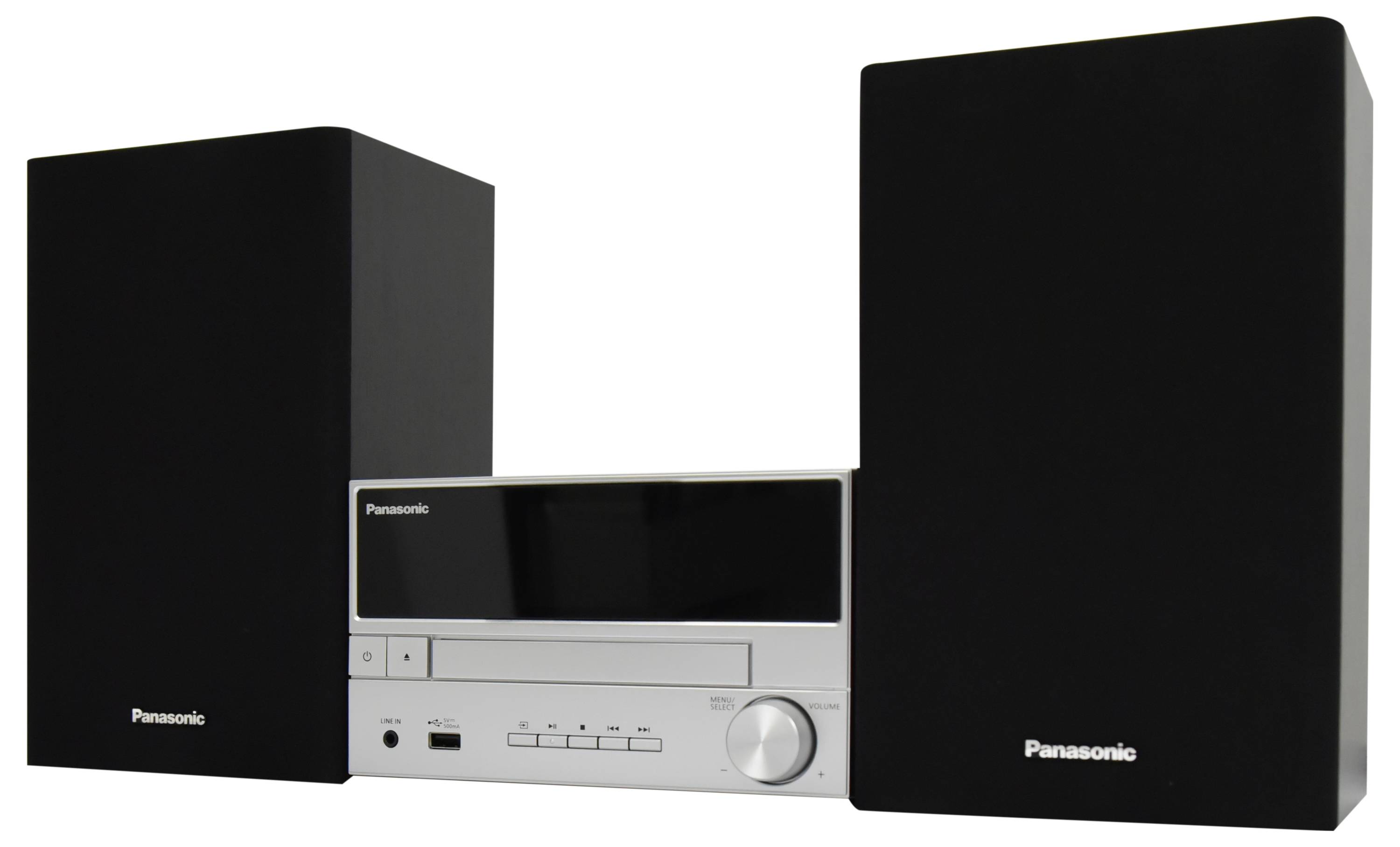 Panasonic SC-PM302E-S Stereoset Bluetooth, CD, USB, DAB+, FM Incl. afstandsbediening 20 W Zilver-2