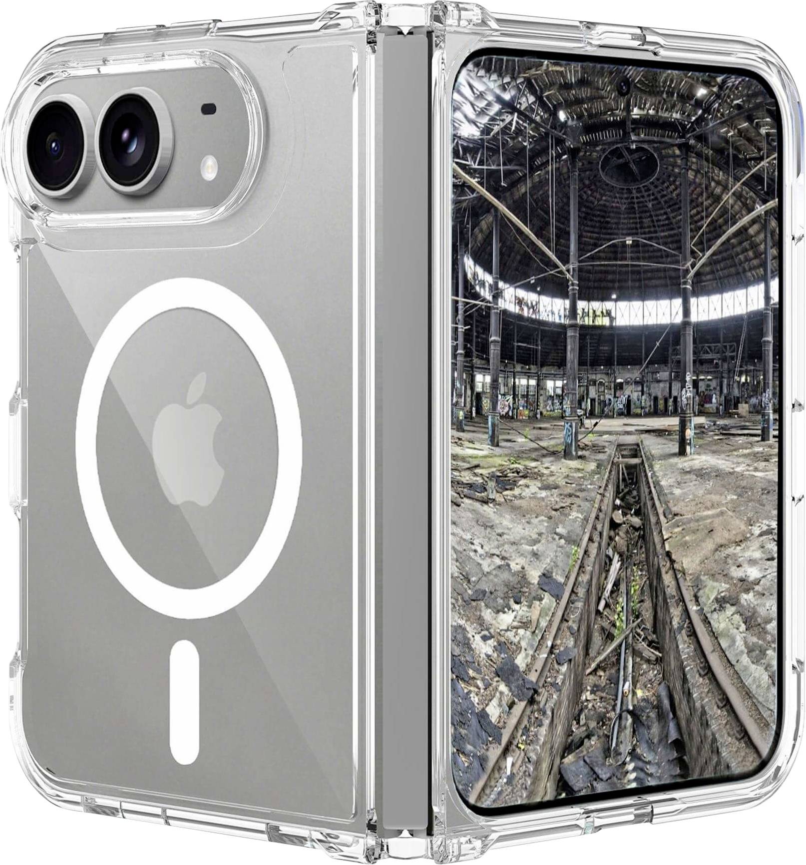 JT Berlin Pankow Clear Case Apple iPhone Duo Transparant MagSafe compatible