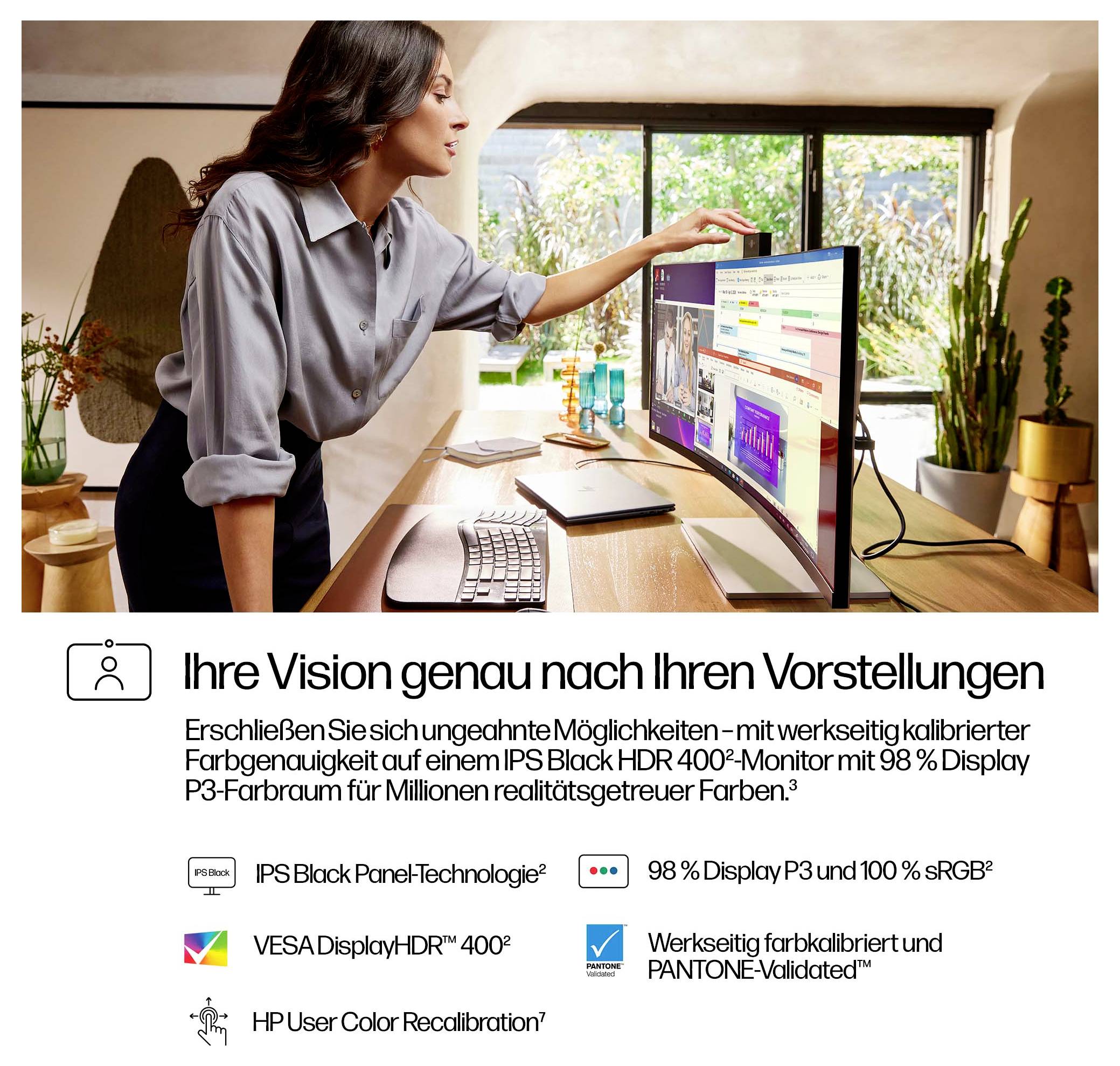 HP S7 Pro 734pm LCD-monitor Energielabel G (A - G) 86.4 cm (34 inch) 3440 x 1440 Pixel 21:9 5 ms IPS LCD-12