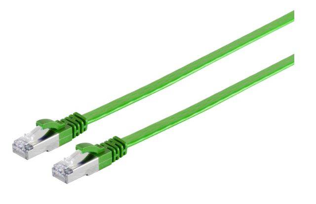 MicroConnect V-FTP6A05G-FLAT RJ45 Netwerkkabel, patchkabel 5 m Groen 1 stuk(s)-0