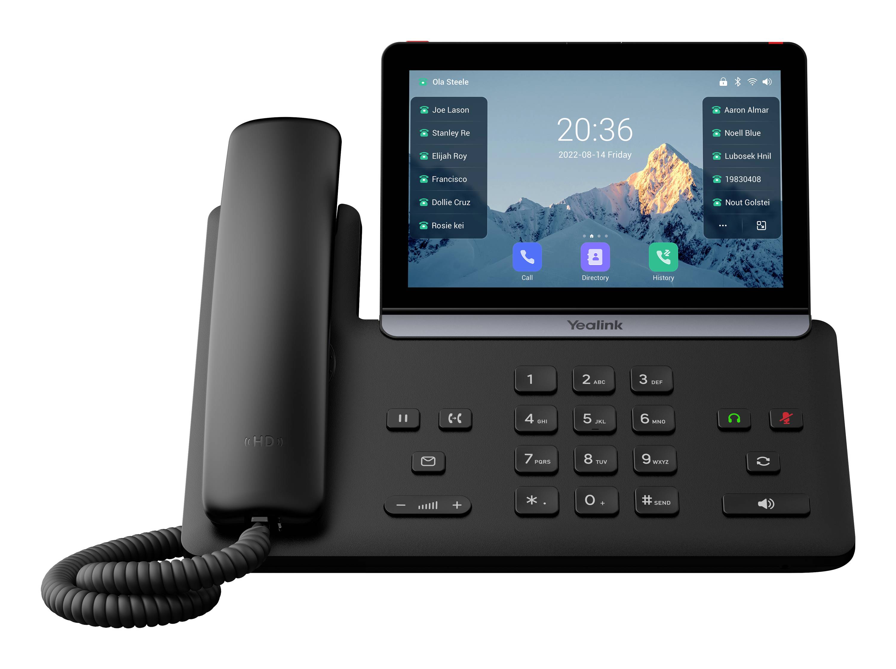 Yealink SIP-T88W VoIP-systeemtelefoon Zwart-0