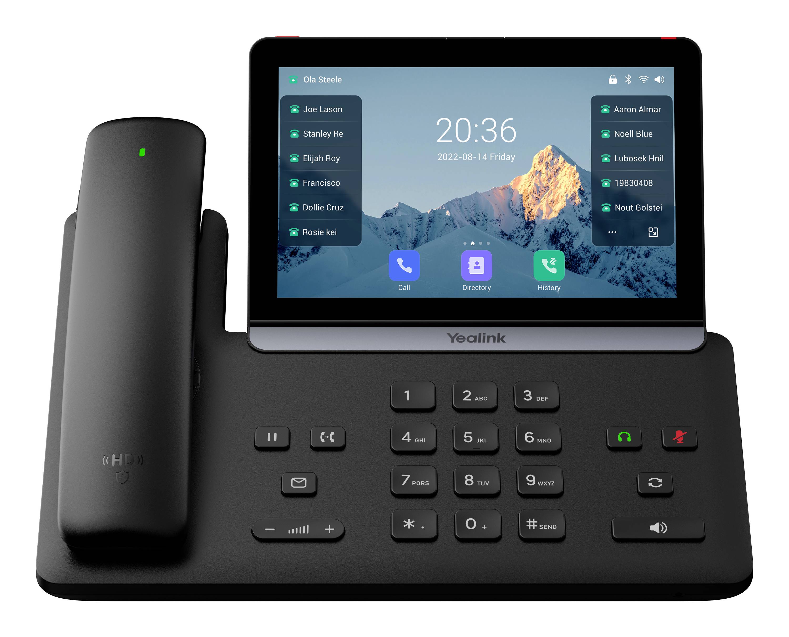 Yealink SIP-T88W Pro VoIP-systeemtelefoon Zwart-0