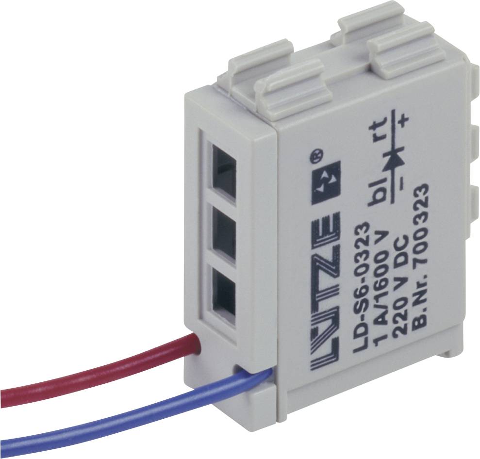 Lütze 700323 LD-S6-0323 DC 24-230V 1A Ontstoringsmodule voor schakelapparatuur 1 stuk(s)