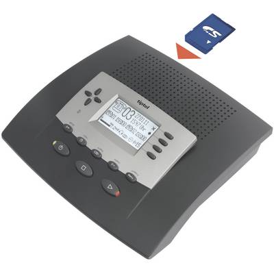 TipTel 570 SD Antwoordapparaat 960 min. Geheugenkaartslot, USB-aansluiting, Headset-aansluiting, Voetschakelaar