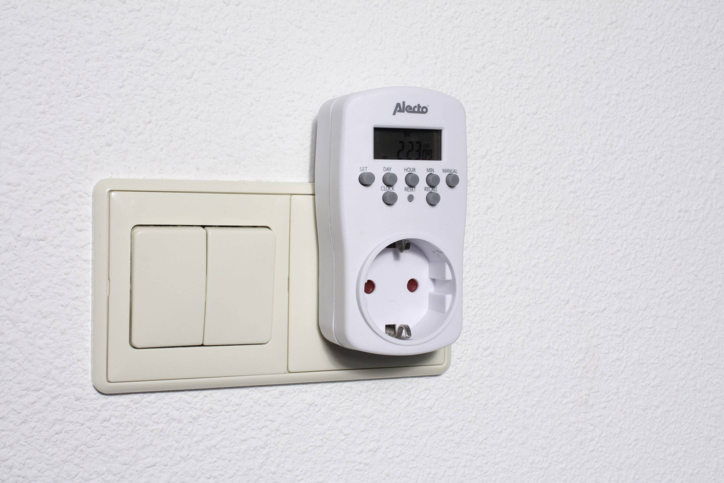 Alecto DTS-814 Stopcontact-schakelklok Digitaal Weekprogramma 1800 W Toevalsfunctie-5