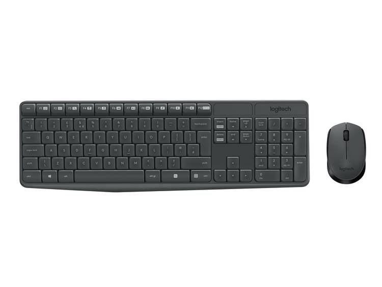 Logitech MK235 Wireless Keyboard and Mouse Combo-GREY-US INT'L-2.4GHZ-INTNL-(GR (920-007931)