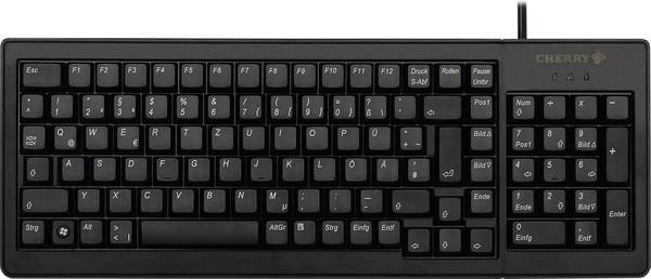 CHERRY G84-5200 Toetsenbord USB QWERTY, Engels Zwart 19" toepassingen