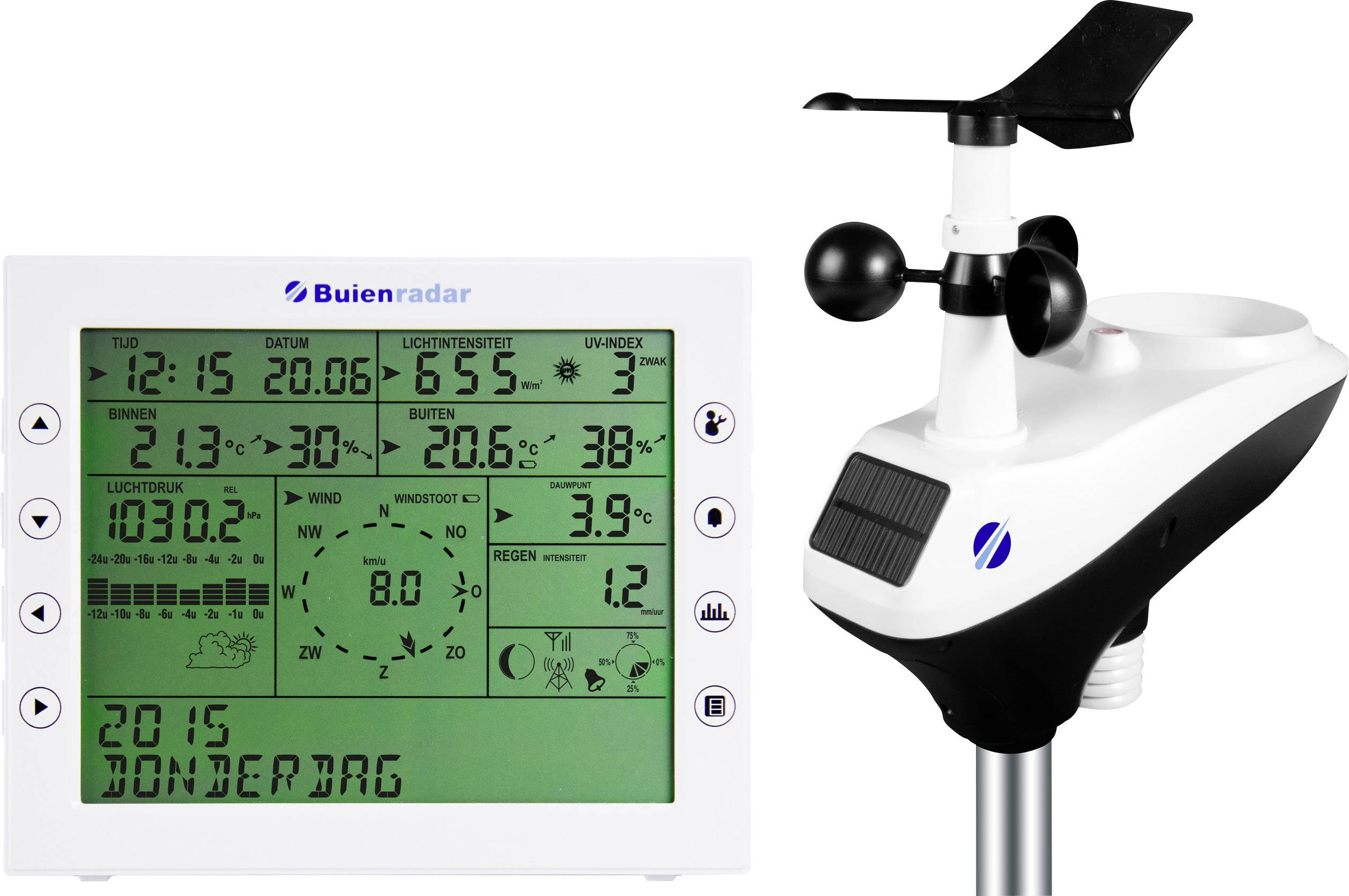 Conrad-Buienradar BR-1800 Draadloos weerstation-aanbieding Conrad-Buienradar BR-1800 Draadloos weerstation-aanbieding