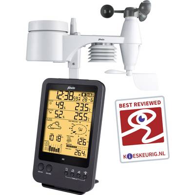 Alecto WS-4700 - Professioneel weerstation met draadloze buitensensor, zwart-0