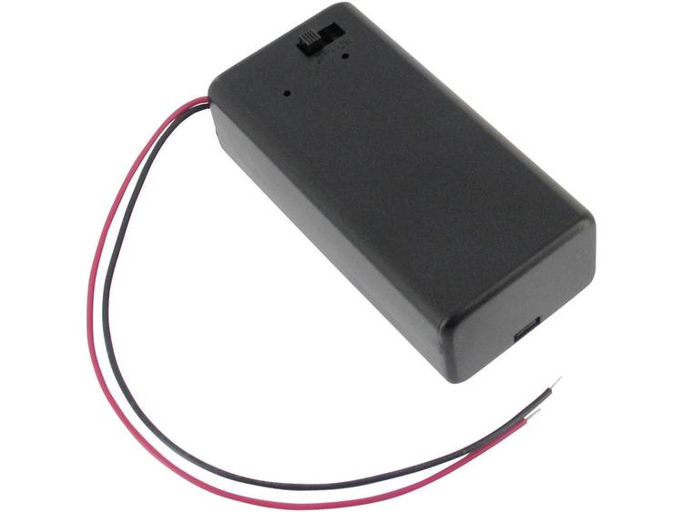 Velleman BH9VBS Batterijhouder 1x 9V (blok) (l x b x h) 69 x 33 x 21 mm