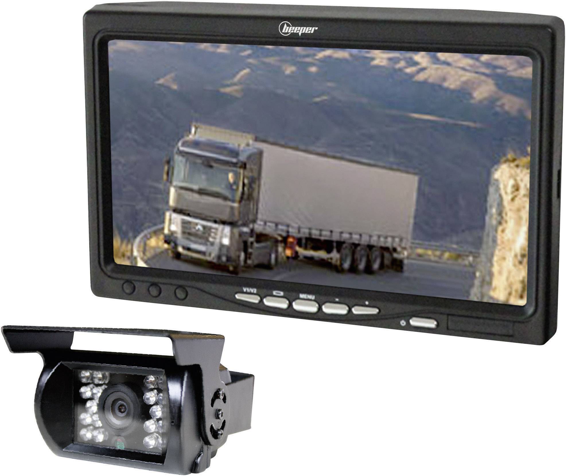 Beeper RWEC99X Kabelgebonden achteruitrijcamerasysteem 2 camera-ingangen, Geïntegreerde microfoon Opbouw-1