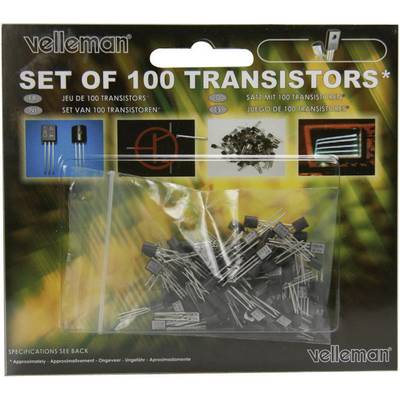 Assortiment met 100 transistors