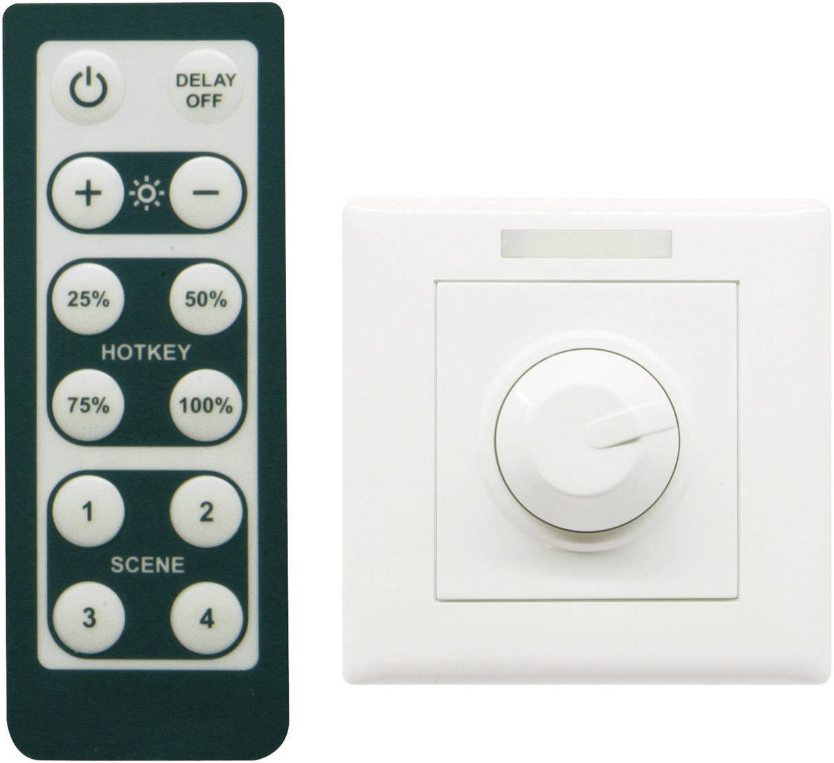 LEDdimmer en afstandsbediening (b x h) 87 mm x 87 mm 1 pack Conrad.nl