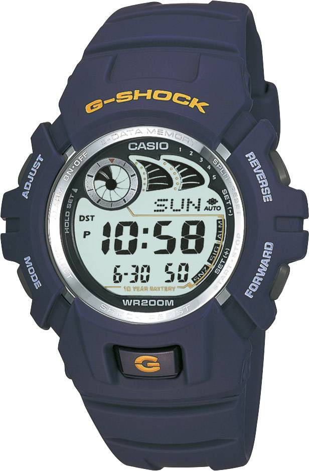 Casio G-2900F-2VER Horloge (b x h) 45.90 mm x 52.40 mm Blauw Materiaal (behuizing): Kunsthars Materiaal (armband): Kunsthars