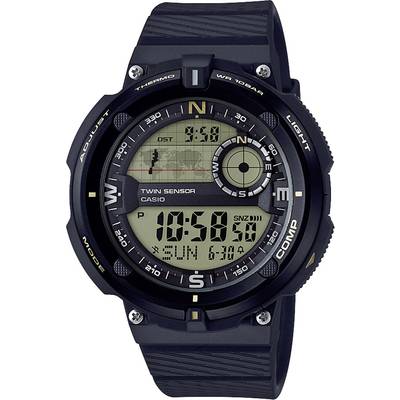 Casio Kwarts Horloge SGW-600H-9AER (l x b x h) 50.6 x 45 x 12.8 mm Zwart, Goud Materiaal (behuizing): Hars Materiaal (ar