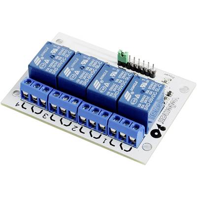 Module 4-kanaals relais Velleman VMA400  Geschikt voor (Arduino boards): Arduino, Arduino UNO, Fayaduino, Freeduino, See
