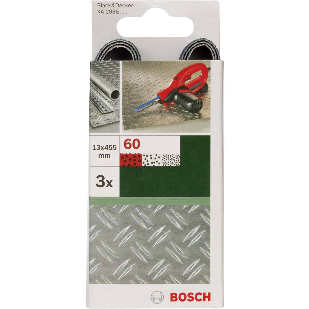 Bosch Accessories 2609256241 Schuurband Korrelgrootte 60 (l x b) 455 mm x 13 mm 3 stuk(s)