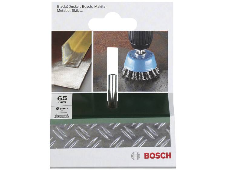Bosch 2609256521 Komborstel Ø 65 mm Staaldraad Schacht-Ø 6 mm 1 stuks