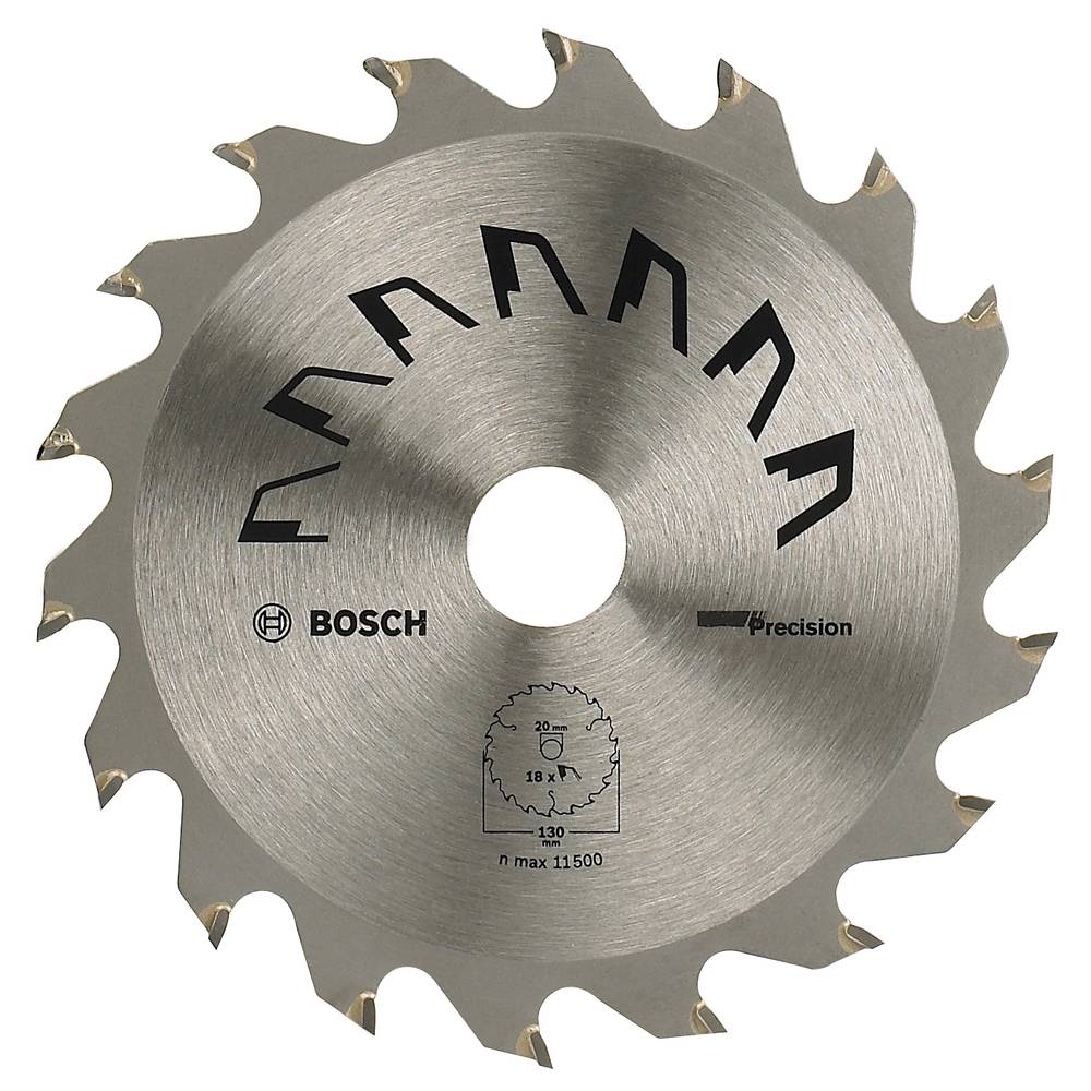 Bosch Accessories Precision 2609256846 Hardmetaal-cirkelzaagblad 130 x 20 mm Aantal tanden: 18 1 stuk(s)