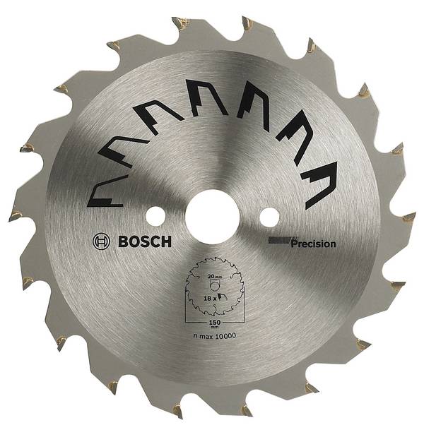 Bosch Accessories Precision 2609256852 Hardmetaal-cirkelzaagblad 150 x 20 mm Aantal tanden: 18 1 stuk(s)