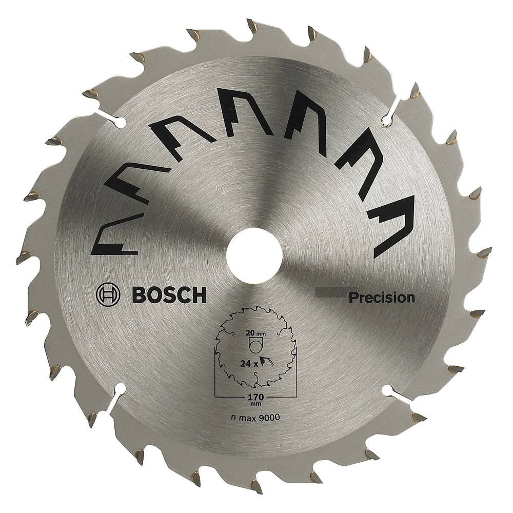 Bosch Accessories Precision 2609256857 Hardmetaal-cirkelzaagblad 170 x 20 mm Aantal tanden: 24 1 stuk(s)