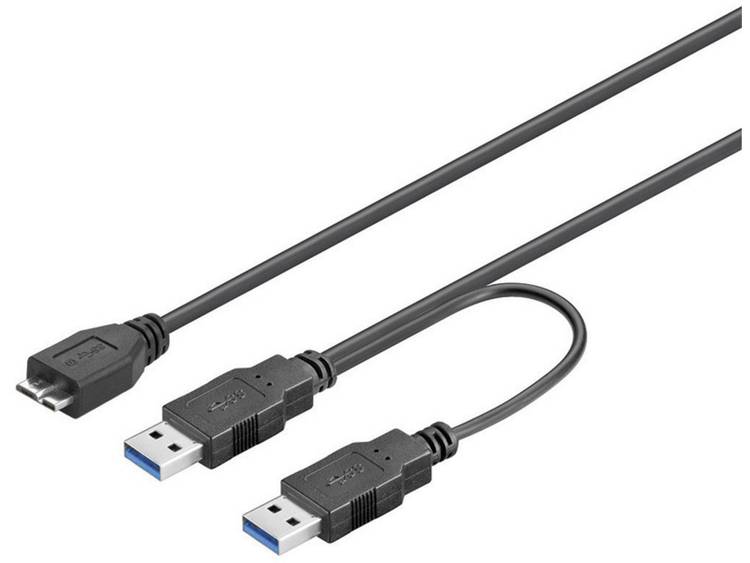 USB 3.0 Y Kabel 0.3 meter