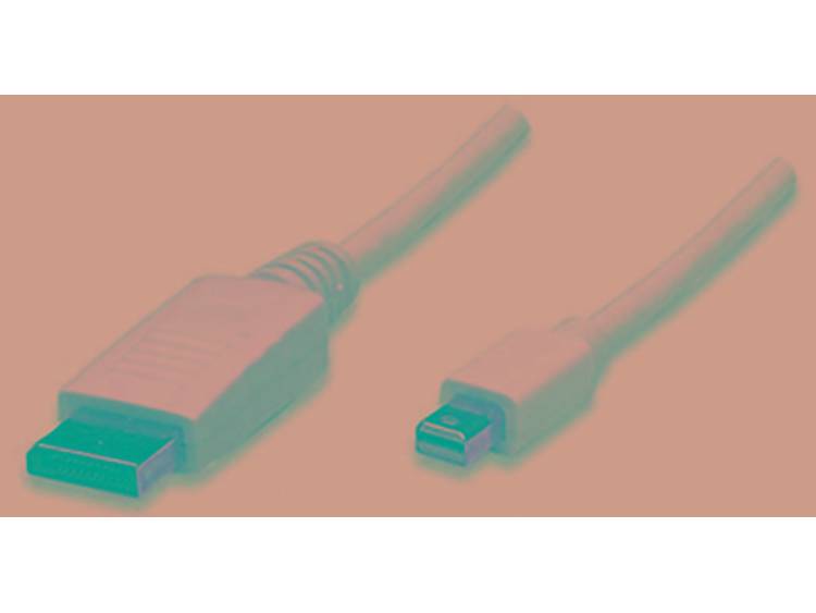 Manhattan DisplayPort Aansluitkabel [1x Mini-DisplayPort stekker 1x DisplayPort stekker] 2 m Wit