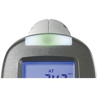 Bloeddrukmeter met digitaal display toont '747'. Boven het display bevindt zich een groene indicator.