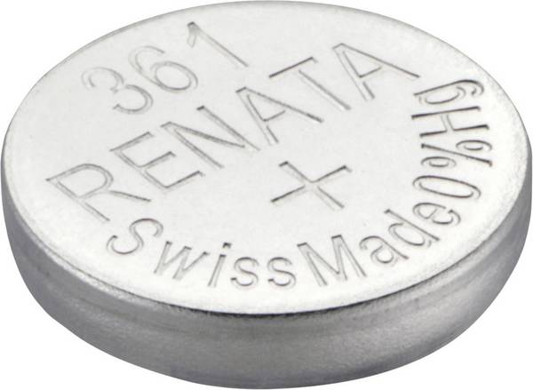 Renata Knoopcel 361 1.55 V 1 stuk(s) 24 mAh Zilveroxide