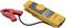 Een geel digitaal multimeter met stroomtang, toont '20.00' op het display. Gebruikt voor het meten van elektrische spanning.