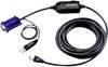 ATEN KVM Adapter [1x USB 1.1 stekker A, VGA-stekker - 1x RJ45-bus] 4.50 m Zwart