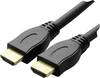 Schwaiger HDMI Aansluitkabel HDMI-A-stekker, HDMI-A-stekker 1.30 m Zwart HDM0130053 4K UHD, Vergulde steekcontacten HDMI-kabel
