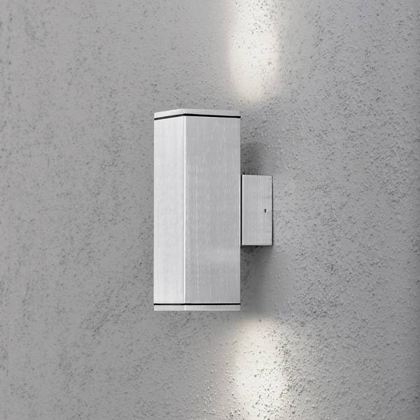 Konstsmide Monza 7907-310 Buitenlamp (wand)  Halogeen GU10 70 W Aluminium