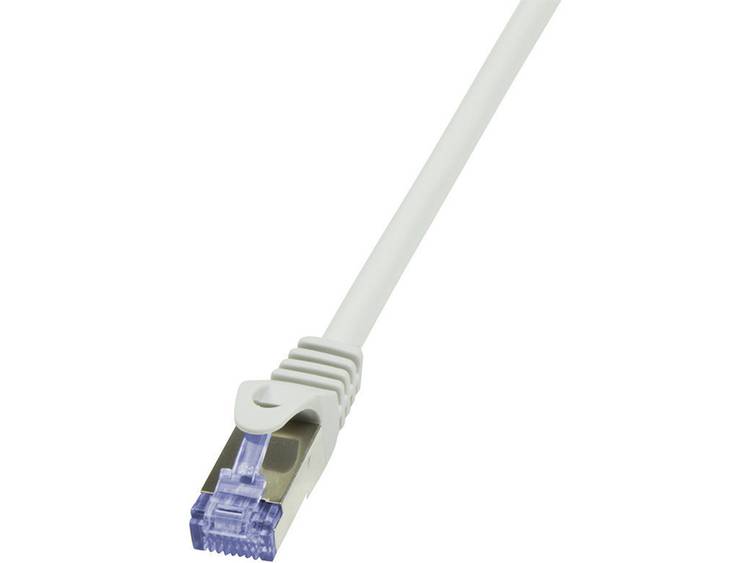LogiLink Netwerk Aansluitkabel CAT 6A S-FTP 0.50 m Wit